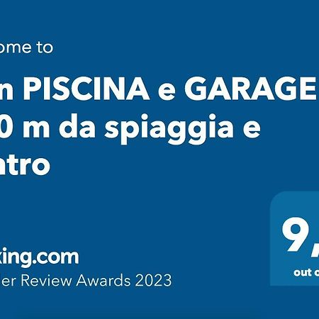 Con Piscina E Garage A 300 M Da Spiaggia E Centro Torre dell'Orso Buitenkant foto